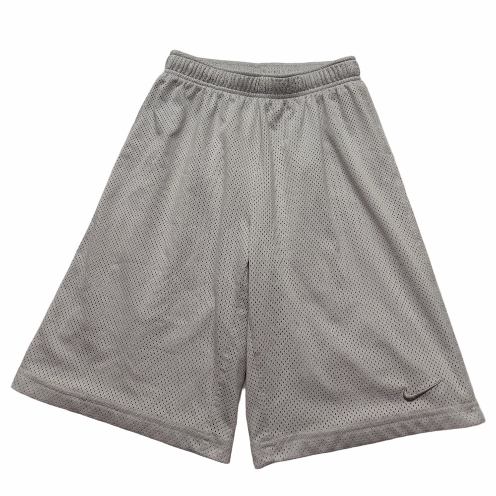 Nike Light Gray Mesh Athletic Activewear Basketball Shorts Youth Boy Large
